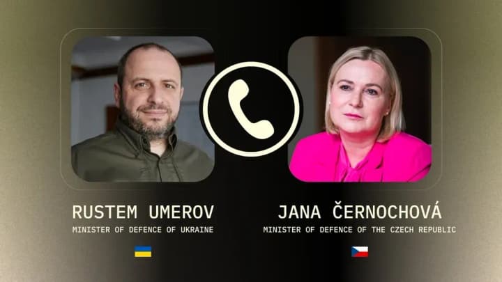 umierov-obhovoryv-zbilshennia-postavok-snariadiv-dlia-ukrainy-z-ministerkoiu-oborony-chekhii