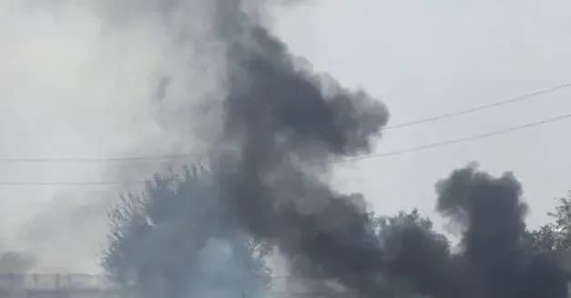 an-infrastructure-facility-is-damaged-during-a-russian-attack-in-khmelnytsky-region