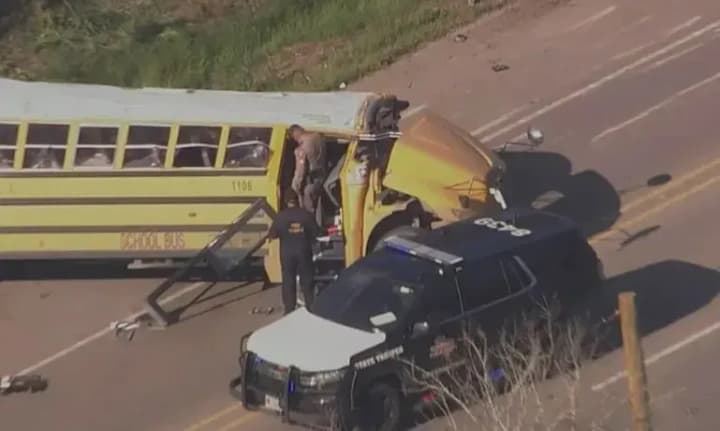 a-school-bus-and-a-cement-truck-collide-in-texas-two-people-are-killed-fifty-injured
