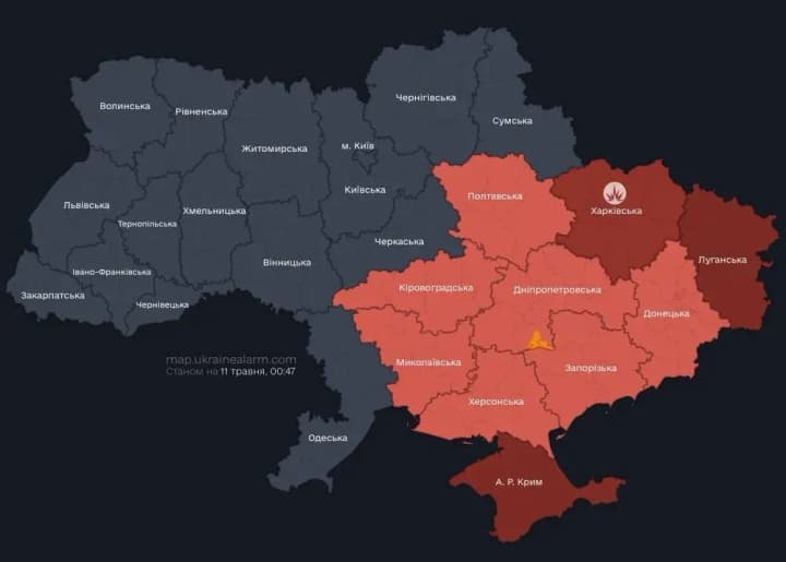 zafiksovana-zahroza-balistychnykh-raket-u-dekilkokh-oblastiakh