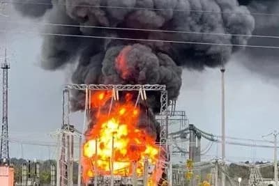 video-of-a-drone-attack-in-the-lipetsk-region-where-a-substation-is-on-fire-has-emerged