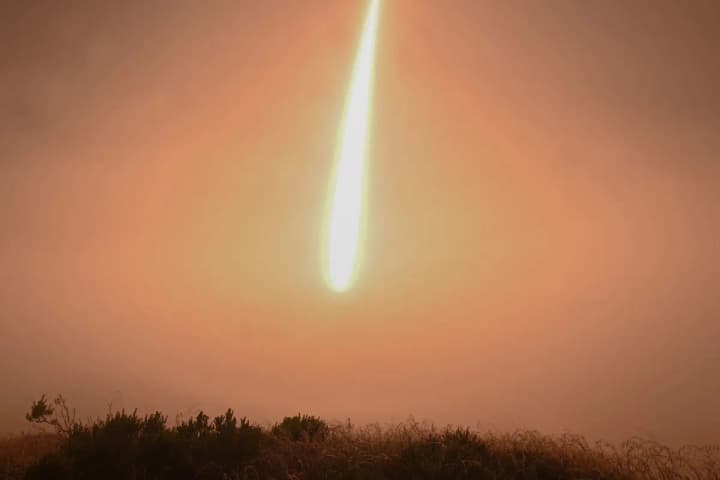 the-second-launch-of-the-minuteman-iii-intercontinental-ballistic-missile-was-carried-out-in-the-united-states