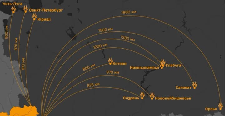 almost-2000-kilometers-from-ukraine-stratcom-released-a-map-of-record-breaking-strikes-on-russia