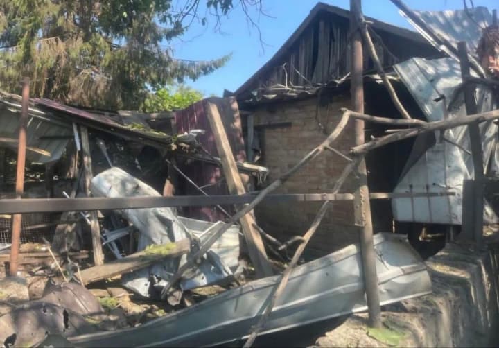 russians-attacked-nikopol-district-with-drones-and-artillery-fires-broke-out-as-a-result-of-the-shelling