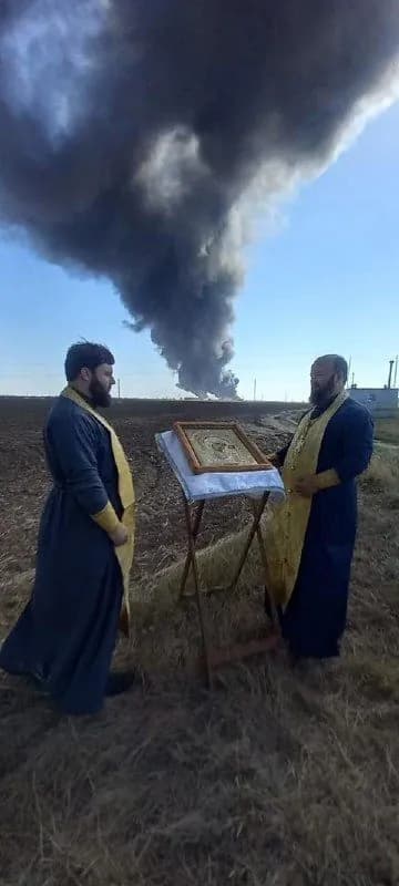 the-fire-at-the-oil-depot-in-the-rostov-region-has-not-been-extinguished-for-four-days-clergymen-have-been-involved