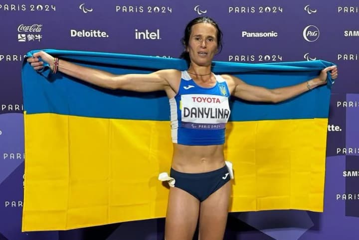 ukraines-danylina-wins-silver-in-the-1500-meters-at-the-2024-paralympics