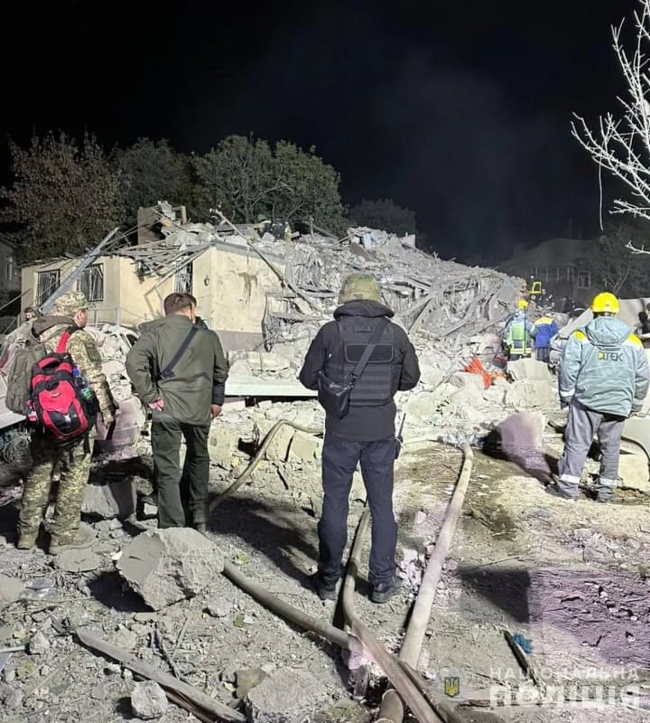 man-rescued-from-rubble-in-dnipro-after-missile-strike-children-injured