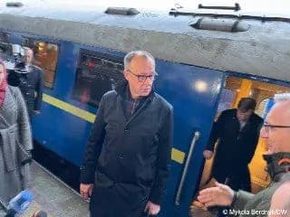 german-chancellor-candidate-merz-arrives-in-kyiv