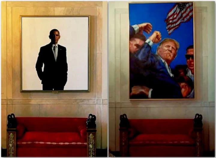 in-the-white-house-obamas-portrait-was-replaced-with-trumps-painting-after-the-assassination-attempt