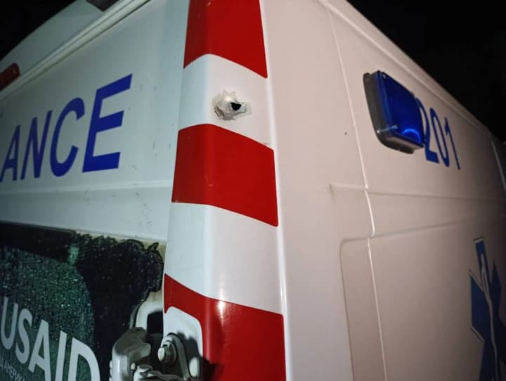 in-kherson-region-the-occupiers-attacked-an-ambulance-with-a-drone