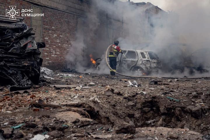 the-ses-showed-the-consequences-of-the-morning-attack-on-sumy