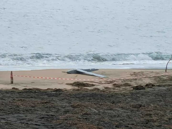 in-bulgaria-the-sea-washed-a-military-drone-ashore-the-area-around-the-find-was-cordoned-off-media