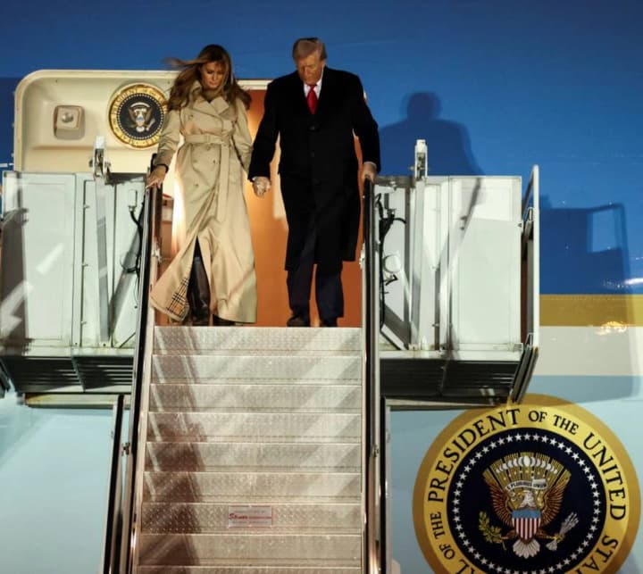 trump-and-wife-melania-arrive-in-great-britain-video