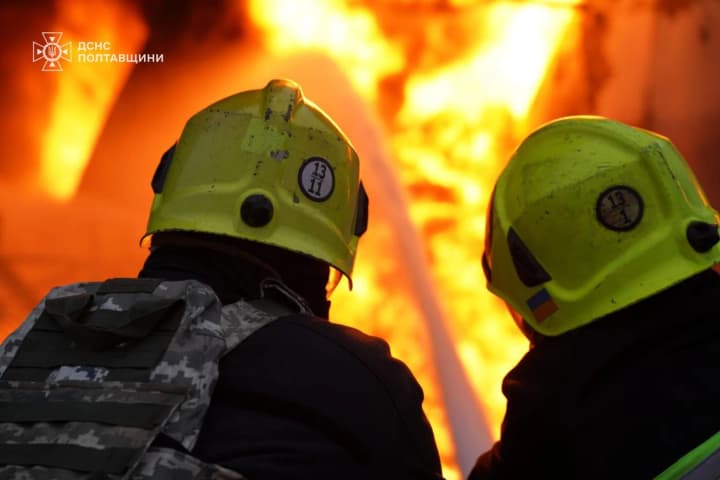 combined-russian-attack-on-poltava-region-on-the-night-of-october-16-rescuers-extinguished-fires