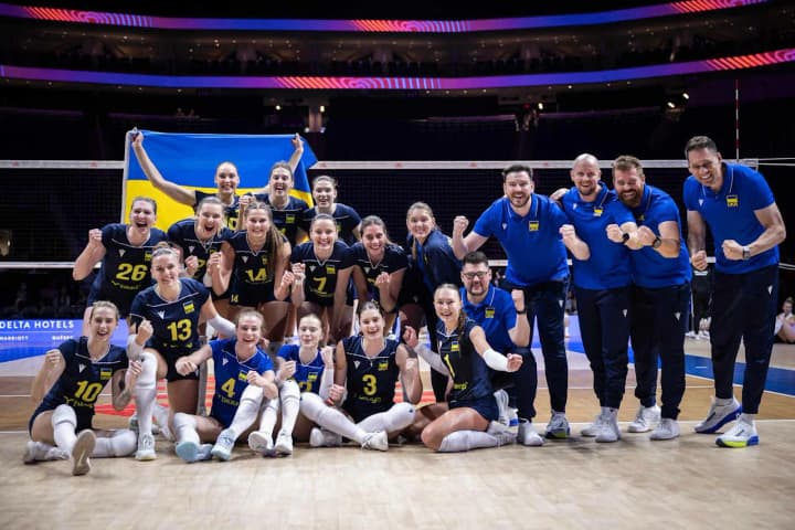 Жіноча збірна України з волейболу здобула першу в історії перемогу у Лізі  націй | УНН