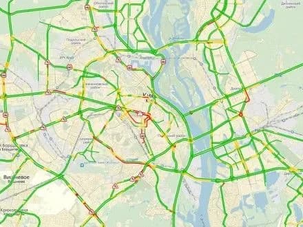 Затори у Києві сягнули п’яти балів