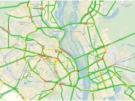 Затори у Києві сягнули чотирьох балів