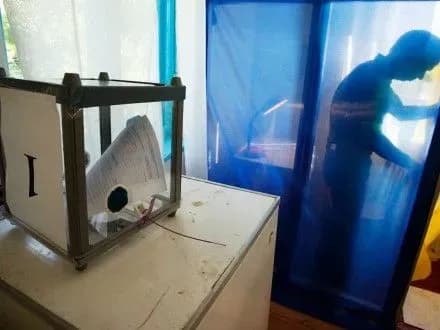 Гражданка РФ пришла голосовать на участок в Черкасской области