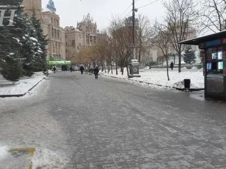 Сегодня на дорогах Киева ожидается гололедица