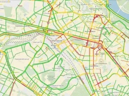 Затори в столиці сягнули шести балів