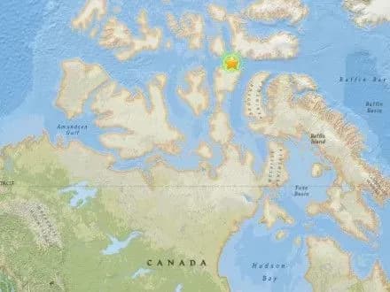 Біля берегів Канади стався землетрус магнітудою 5,8