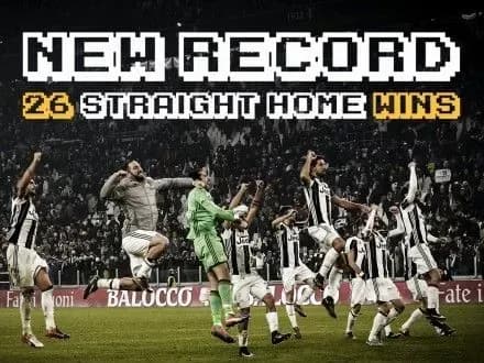 "Ювентус" установил рекордную домашнюю серию побед в чемпионате Италии