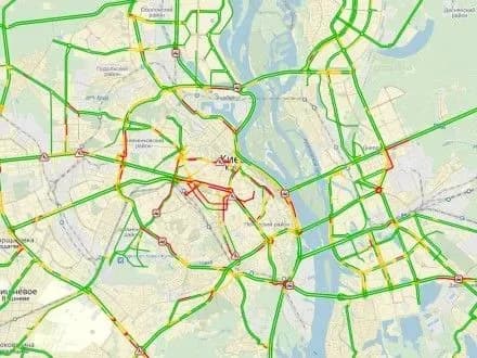 Затори в столиці сягнули семи балів