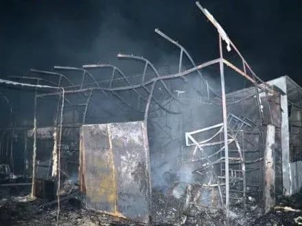 Ринок горів на Чернігівщині