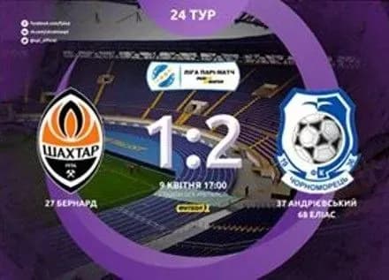 "Шахтар" зазнав першої поразки в УПЛ