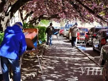 Закарпатські художники влаштували пленер у центрі Ужгорода