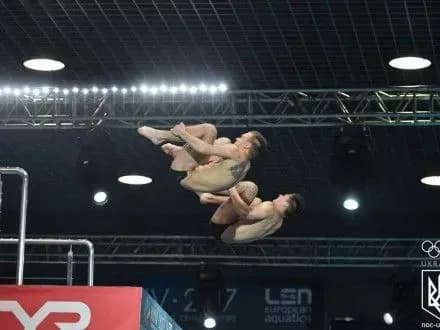 Українці за крок до медалей завершили виступ у мікст-парі на ЧЄ зі стрибків у воду