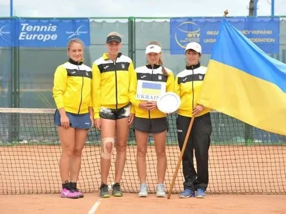 Сборная Украины U-14 стала лучшей теннисной командой Европы