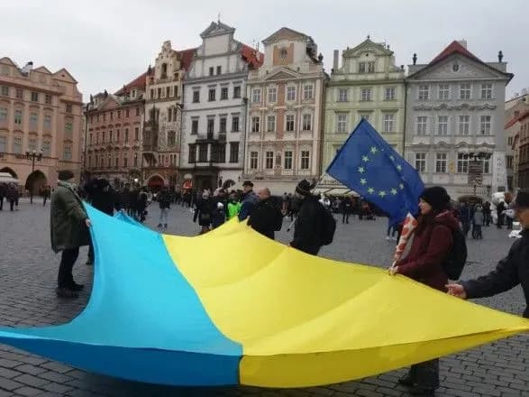 У Празі вшанували пам’ять Героїв Небесної сотні