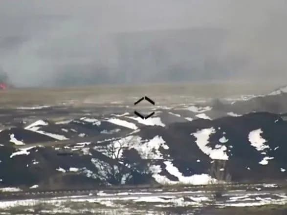 У штабі АТО продемонстрували відео знищення ворожого БМП