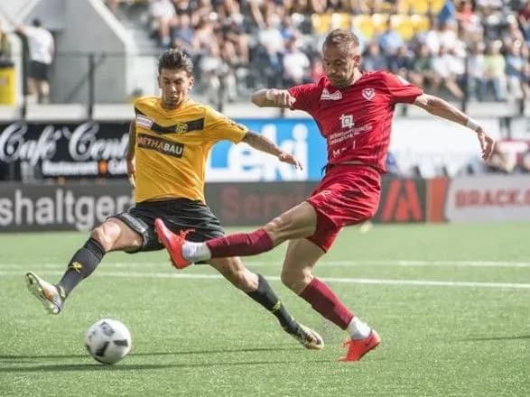 Экс-нападающий сборной Украины Девич оформил дубль в игре чемпионата Швейцарии