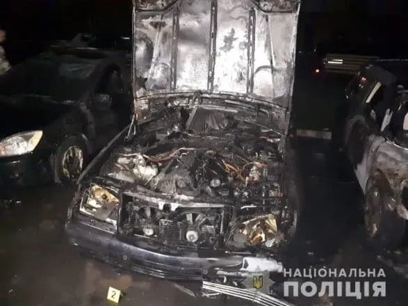 Під Києвом спалили 7 іномарок