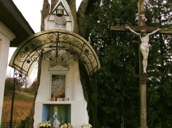 У старому розчахнутому дереві вимурували каплицю