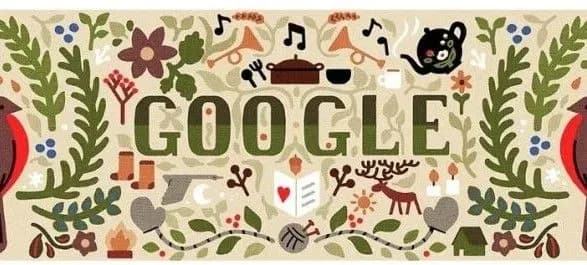 Снігурі та валянки: Google створила дудл до різдвяних свят