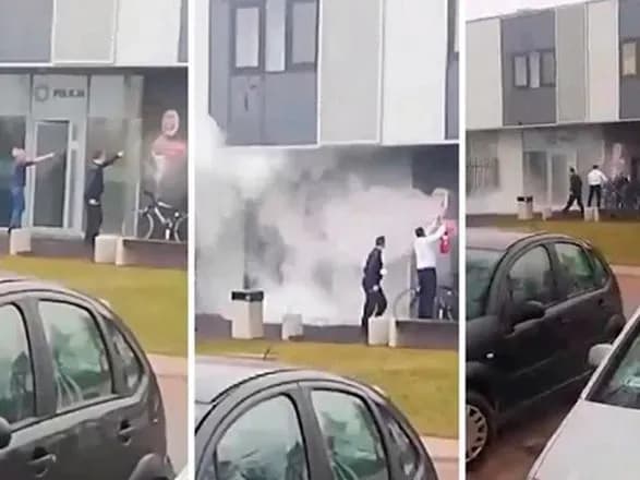 В Польше полицейский участок забросали "коктейлями Молотова"