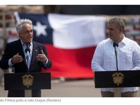 Президент Колумбии призвал военных Венесуэлы пропустить в страну гуманитарную помощь