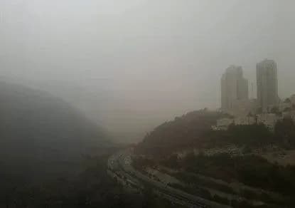 На Израиль надвигается песчаная буря