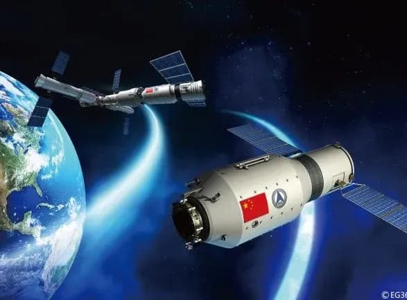 Китайская Tiangong-2 упала в Тихий океан