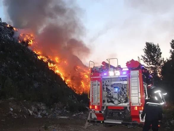 У Хмельницькому горів міський сміттєвий полігон