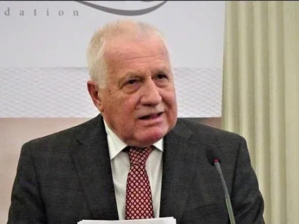 Колишній президент Чехії підтримав мітинг проти карантинних обмежень у Празі