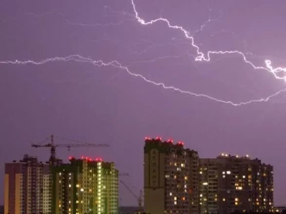 "Жовтий" рівень небезпеки: киян попередили про грозу