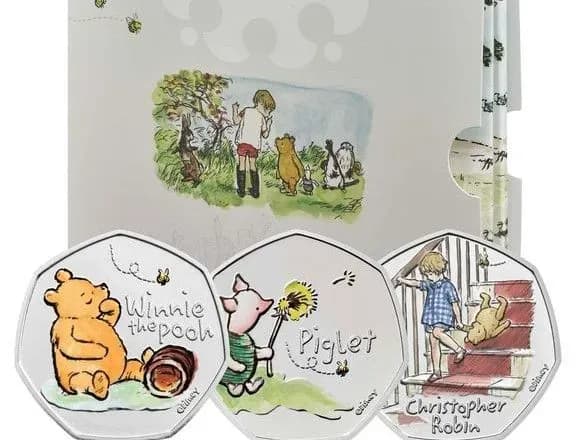 У Великій Британії випустили колекційну монету про Вінні-Пуха та його друзів
