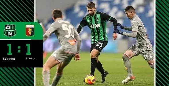 "Дженоа" під керівництвом Шевченка не втримала перемогу у матчі Серії А