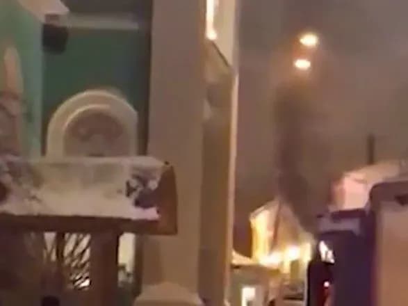 В Москве на территории Богоявленского собора вспыхнул пожар