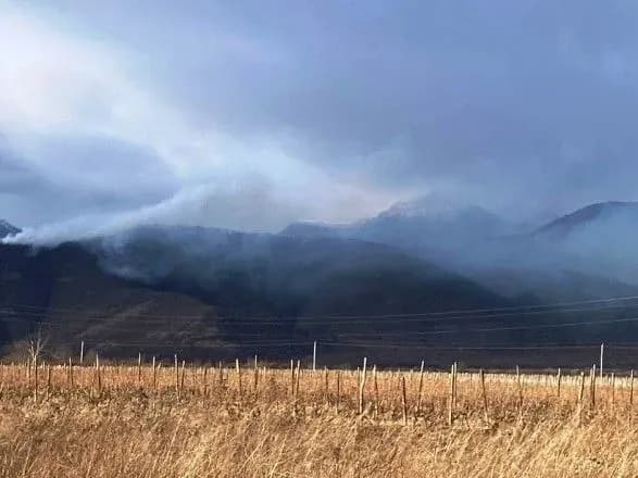 Лісову пожежу гасять у Східній Грузії