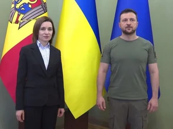 Зеленський зустрівся з президентом Молдови